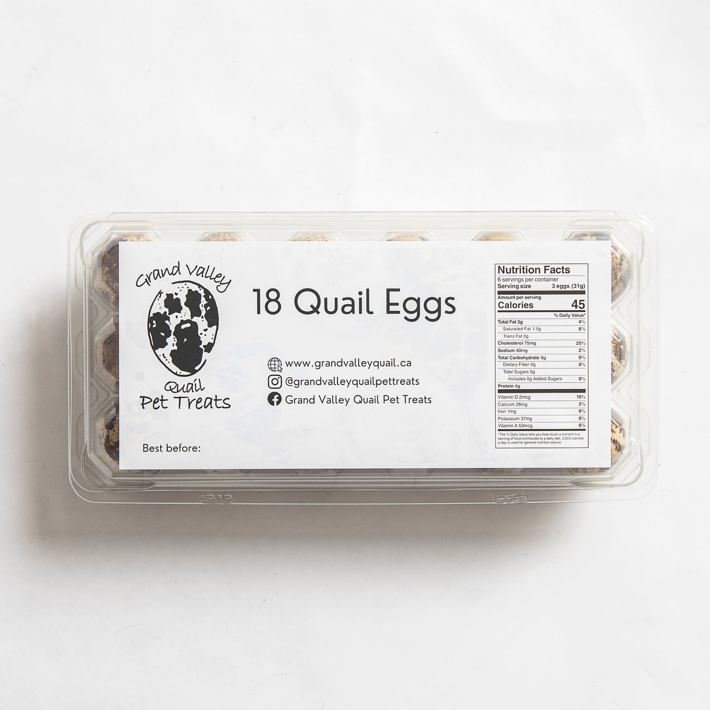 Quail Egg (Raw) 18pk