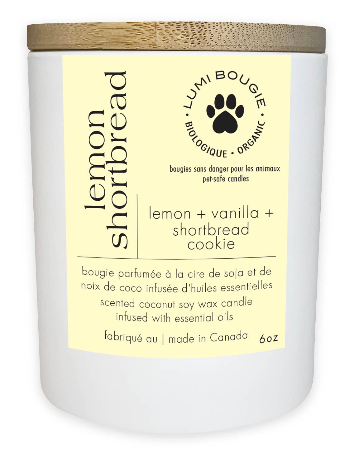 Lemon Shortbread Pet friendly Candle