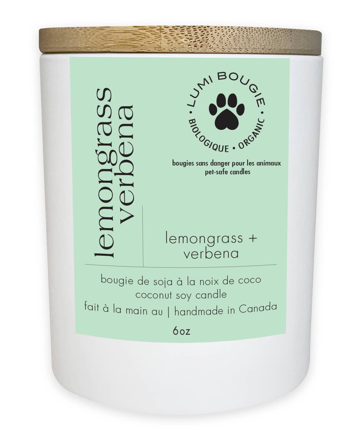 Lemongrass Verbena Pet Friendly Candle