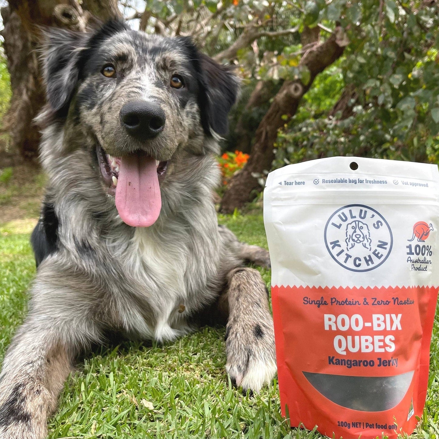 Roo-Bix Qubes - Kangaroo Jerky: 100g