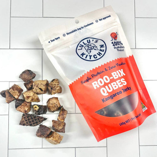 Roo-Bix Qubes - Kangaroo Jerky: 100g
