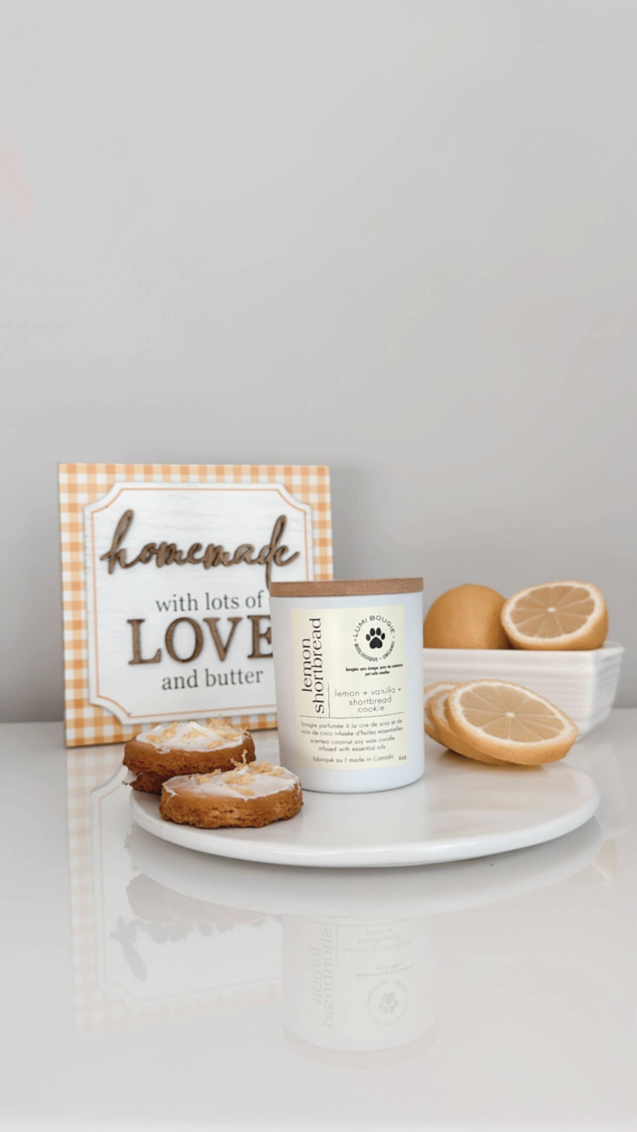 Lemon Shortbread Pet friendly Candle