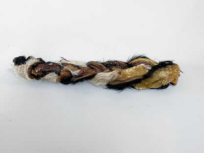 Braided Beef Hide with fur
