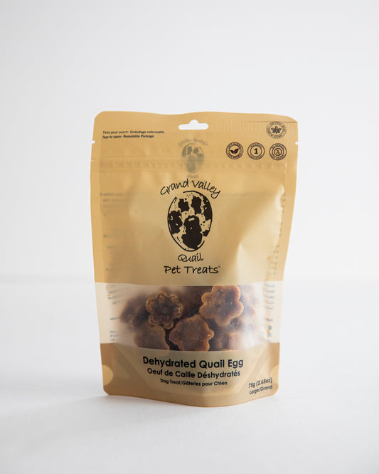 Dehydrated Quail Egg Treats- Large 75g