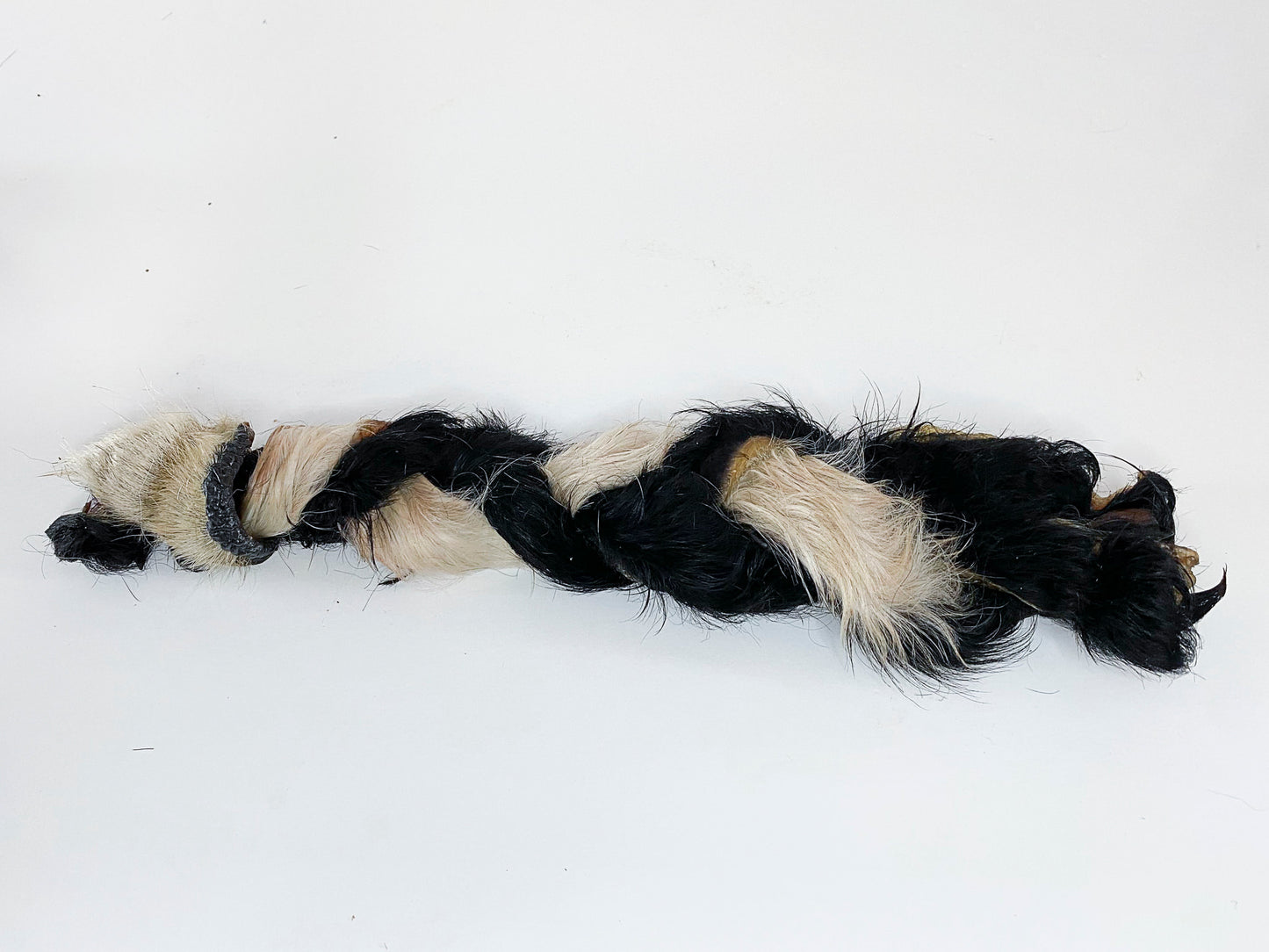 Braided Beef Hide with fur