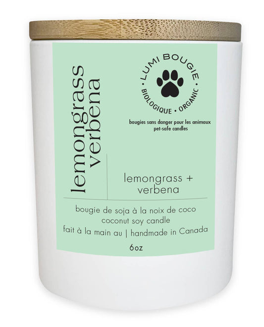 Lemongrass Verbena  Pet Friendly Candle